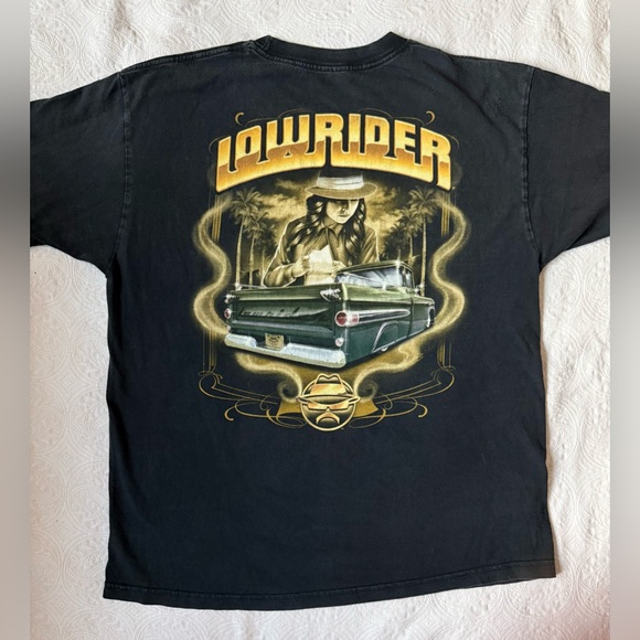 Lowrider Other - Lowrider Chola Life Chicano Graphic Black T Shirt Cali Car Culture Size XL